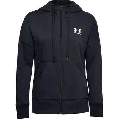 Under Armour dámská mikina Rival Fleece FZ Hoodie černá