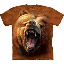 Tričko unisex The Mountain Grizzly Growl hnědé