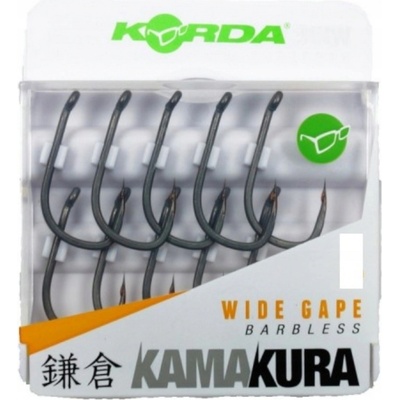 Korda Kamakura Wide Gape Barbless vel.4 10 ks