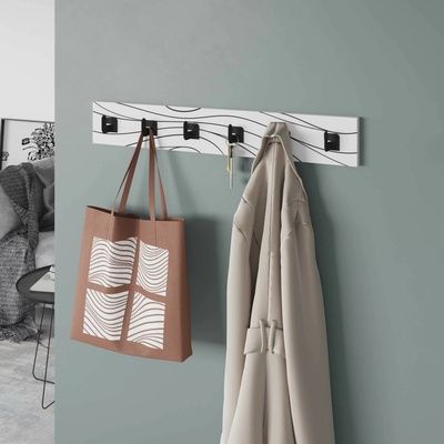 Houseland Flow 63 cm bielo-čierny
