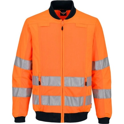 Portwest Bunda T164 Mesh Panel Work reflexní Oranžová/navy