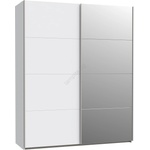 Forte Garderob s ogledalo KARO 170x210 см bял (FR0088)