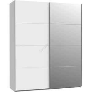 Forte Garderob s ogledalo KARO 170x210 см bял (FR0088)