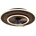 GLOBO 03668 -LED димируем таванен вентилатор TREVINO LED/36W/230V 2700-6000K черен+дистанционно управление (GL8893)