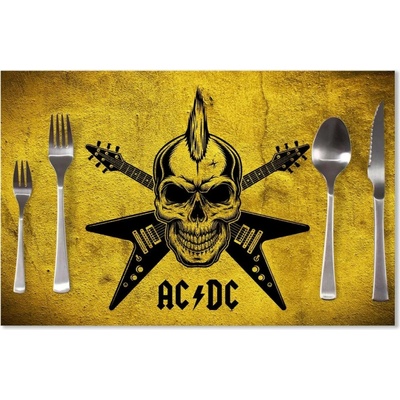 Sablio Prostírání ACDC Lebka 40x30cm