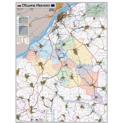 Mapmedia Карта на община Иваново
