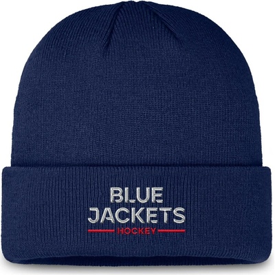 Fanatics Pánská zimní čepice Columbus Blue Jackets NHL Authentic Pro A/Cap Cuffed beanie