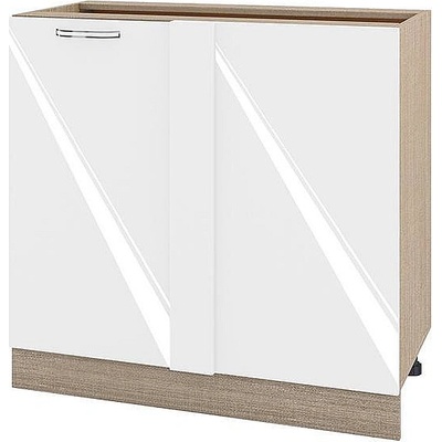 ИРИМ Долен ъглов кухненски шкаф Сити МФ-Бяло гланц-05-42 90 см