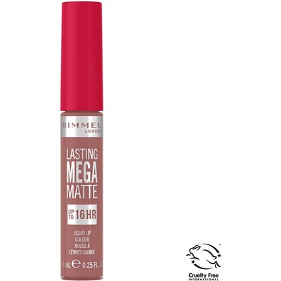 Rimmel Lasting Mega Matte lehká tekutá matná rtěnka 16h Strapless 7,4 ml