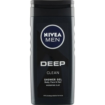 Nivea Men Deep clean sprchový gél 250 ml