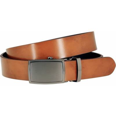 Lindenmann Pánský kožený opasek Lindenmann 21005075 koňak