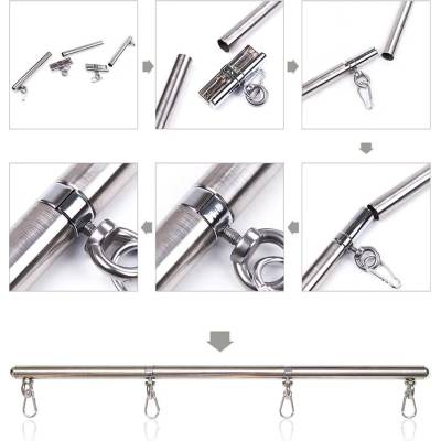 Метален ограничител с четири куки, 63, 5см. - Fetish Detachable Spreader (D-230140)