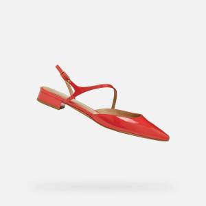 Geox Червени дамски балерини Geox Giselda15 Geox | Cherven | ЖЕНИ | 36