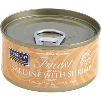 Fish4Cats Finest sardinkou a krevetami 70 g
