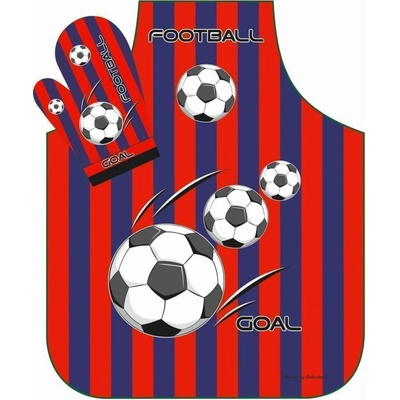 Forbyt Zástěra Fotbal červeno-modrá Kuch program