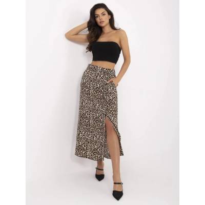 Skirt-D73771M50222B-brown hnedá Fresh Made