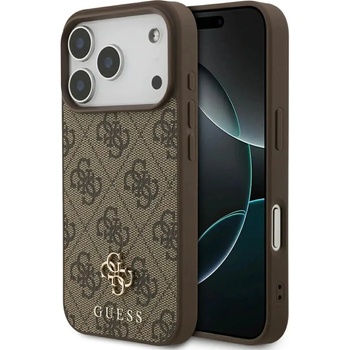 GUESS Калъф Guess 4G Small Classic Logo MagSafe за iPhone 17 Pro - кафяв