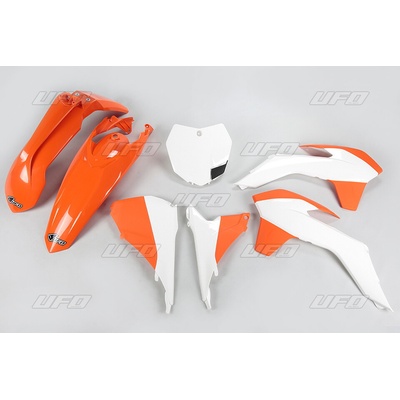 Sada plastov UFO KTM SX/ SXF 125-450 2013-2015 oranžovo/biele