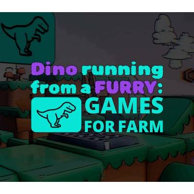 Dino Running from a Furry: Gamesforfarm