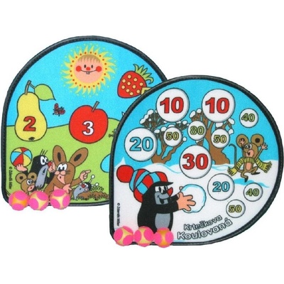 Terč Krtek suchý zip 30 x 30 cm mix motivů