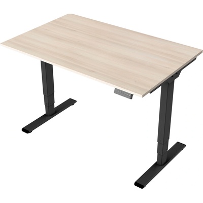 Delso Výškovo nastaviteľný stôl MIDJUSTER 60 x 120 cm agát / čierna