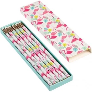 Rex London - Комплект 6 молива с гумичка - Фламинго (26859)