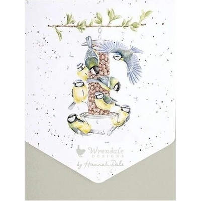 Sada prianí s obálkou "Bon Appétit" 8 ks Wrendale Designs - sýkorky