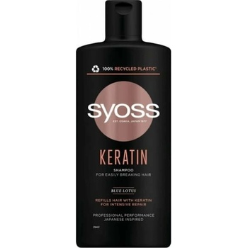 Syoss Keratin šampón pre jemné a lámavé vlasy 440 ml, Keratin