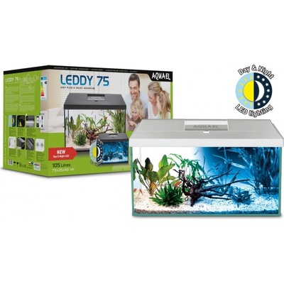 AQUAEL Aквариум AquaEL SET LEDDY DAY&NIGHT 75 - бял (7067)
