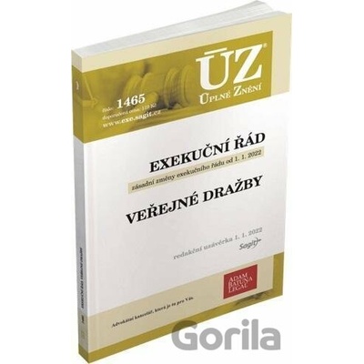 ÚZ 1465 Exekuční řád, veřejné dražby
