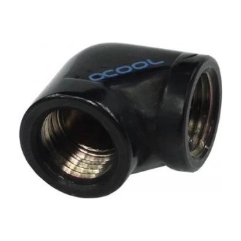 Alphacool L-конектор Alphacool HF, Вътрешна резба G1/4 - G1/4, 90°, Черен мат (AC-64216)