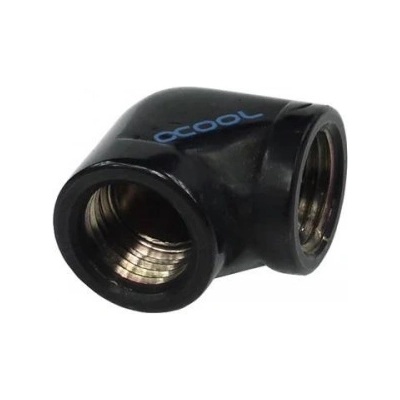 Alphacool L-конектор Alphacool HF, Вътрешна резба G1/4 - G1/4, 90°, Черен мат (AC-64216)