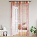 Pure Line Home Пердета с ресни в цвят многоцветен за тръбен корниз, 2 бр. , 140 x 250 см
