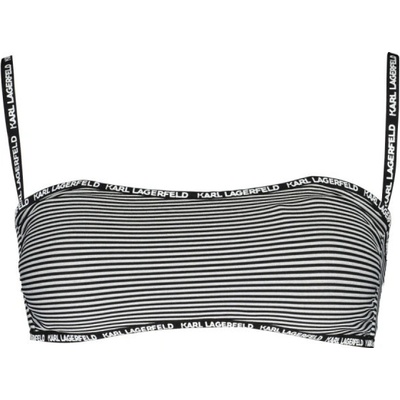 Karl Lagerfeld Beachwear perfektné dámske plavky vrchný diel čierna
