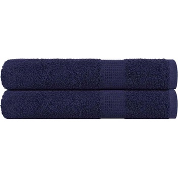 vidaXL Кърпи за сауна FROGN 2 бр. тъмносини 80x200 см 360 г/м2 (136791)