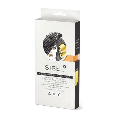 Sibel Papírky pro barvení 200 ks - 9,5 cm x 20 cm - zlaté 4333051