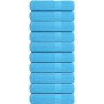 vidaXL Кърпи за душ FROGN 10 бр. Тюркоазени 70x140 см 360 г/м2 (136979)