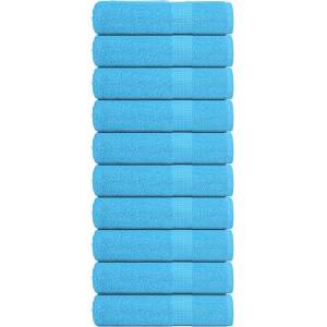 vidaXL Кърпи за душ FROGN 10 бр. Тюркоазени 70x140 см 360 г/м2 (136979)
