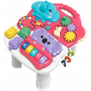 LEAN Toys Интерактивна играчка Lean Toys - Образователна масичка Слонче (22827)