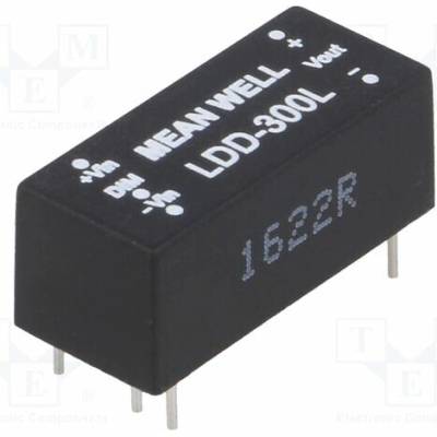 MEAN WELL LDD-300L Měnič: DC/DC; 9W; Uvst: 9÷36VDC; Uvýst: 2÷32VDC; Ivst: 300mA; THT; LDD