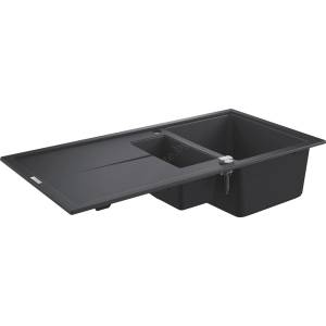 GROHE 31642ap0 - Композитна мивка k400 1000 × 500 мм, черна (gh0882) Мивка за вграждане