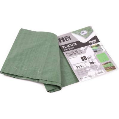 VEN Plachta 80g 3 x 3 m zelená