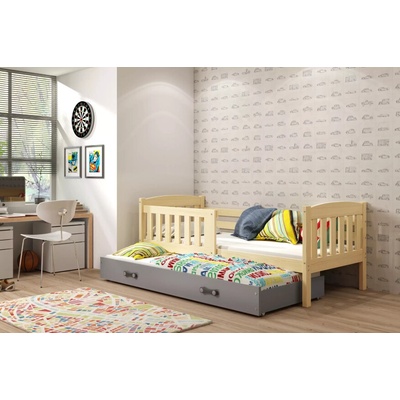 Interbeds Kubus 3 s matracom rozkladacia Prírodná / grafitová
