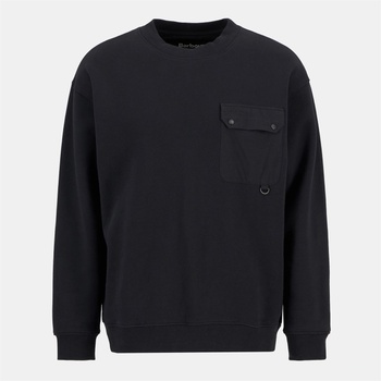 Barbour Блуза BARBOUR Leazes Crew Sweatshirt - Black BK11