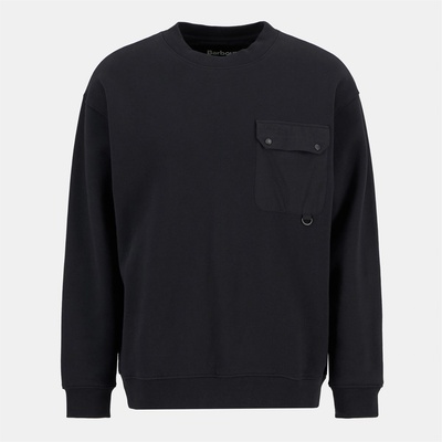 Barbour Блуза BARBOUR Leazes Crew Sweatshirt - Black BK11