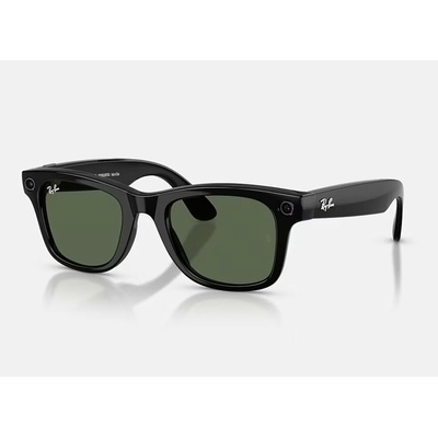 Meta Ray-Ban Wayfarer Gen2 Standard, Shiny Black, G15 Green 4012601/7150
