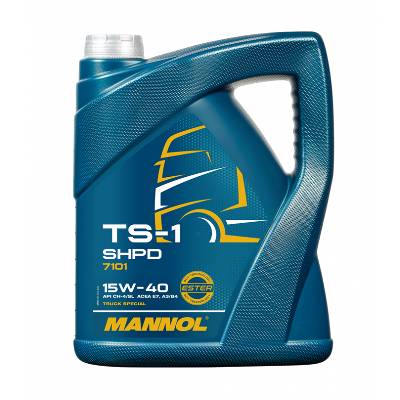 Моторно масло за тежкотоварни автомобили Mannol 7101 TS-1 SHPD 15W-40 5л