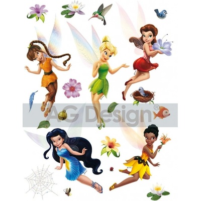 AG Design DK 867 Samolepka na zeď Disney víly rozměry 65 x 85 cm – Sleviste.cz