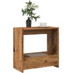 vidaXL Странична маса Старо дърво 50x26x50 cm Инженерна дървесина (856538)