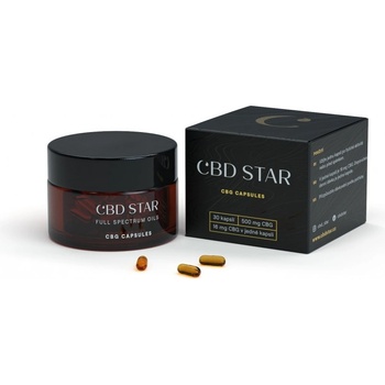 CBD Star Kapsle CBG 5% 500 mg 30 kapslí